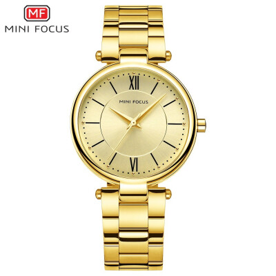 

MINI FOCUS Brand Fashion Stainless Steel Strap Women Quartz Watch MF0189L