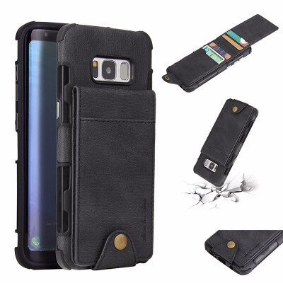 

SHS Phone Case For LG V30 Fashion Linen Clasp Card slot Multifunctional Wallet Full Cover