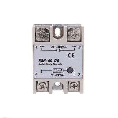 

Mini Size 24V-380V 40A SSR-40 DA Solid State Relay Module for PID Temperature Controller 3-32V DC To AC E2P2P6G0