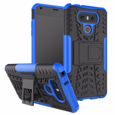 

Goowiiz Phone Case For LG AristoLV3MS210K8 2017 Armor Tire Texture Rugged Protection PCTPU Full Protection