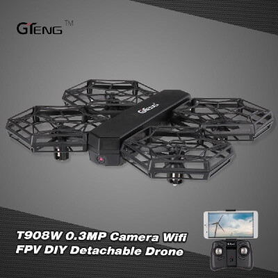 

Romacci GTeng T908W 03MP Camera Wifi FPV DIY Detachable Drone Altitude Hold Headless Mode G-sensor RC Quadcopter