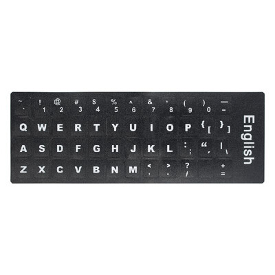 

Universal Russian Keyboard Stickers Russian & English Non Transparent Keyboard Replacement Sticker for Laptop