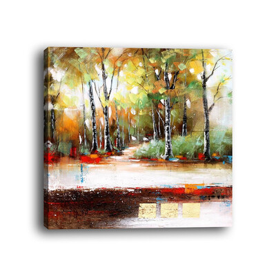 

Framed canvas modern minimalist living room bedroom background wall abstract landscape decorative painting