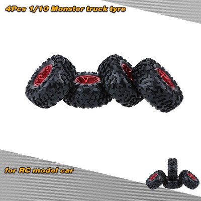 

4PcsSet 110 Monster Truck Tire Tyres for Traxxas HSP Tamiya HPI Kyosho RC