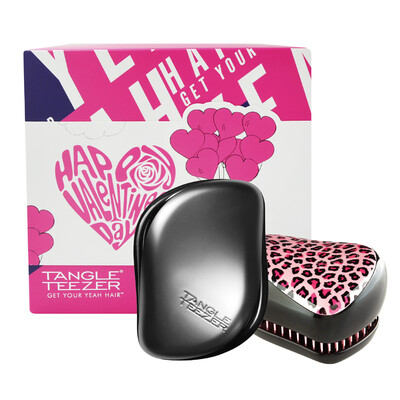 

[Супермаркет] TangleTeezer Джингдонг Бангс красота расческа подарочной коробки (портативные модели матового серебра + портативные модели Pink Panther)