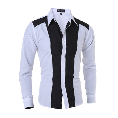 

Plus Size M-XXL Spring Brand Casual Men Shirt Long Sleeve Slim Fit Denim Shirts For Men camisa masculina