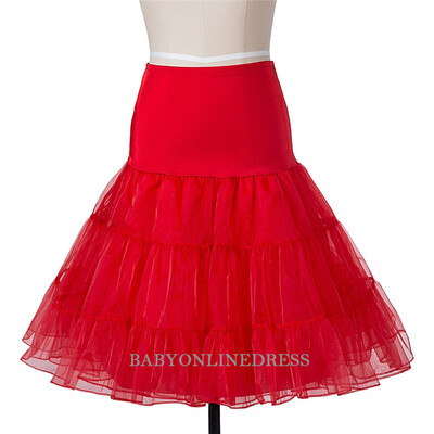 

2018 Cheap Womens 50s Vintage Skater Skirt Ruffle Tutu Petticoat Skirts Fluffy Skirts Rockabilly Swing Underskirt