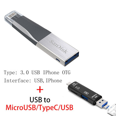 

Sandisk 30 OTG USB Flash Drives 16GB 32GB 64GB 128GB Pen Drive 30 USB Flashdisk For iPhone iPad iPod APPLE MFi JetDrive Go 500