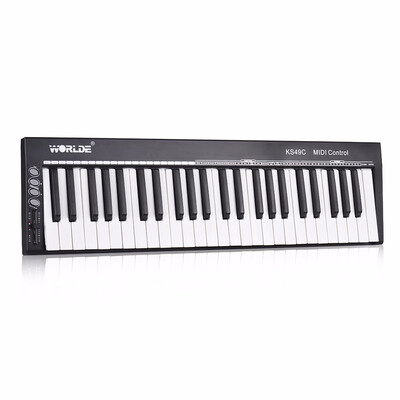 

WORLDE KS49C 49-Key USB MIDI Keyboard Controller with 635mm Pedal Jack MIDI Out