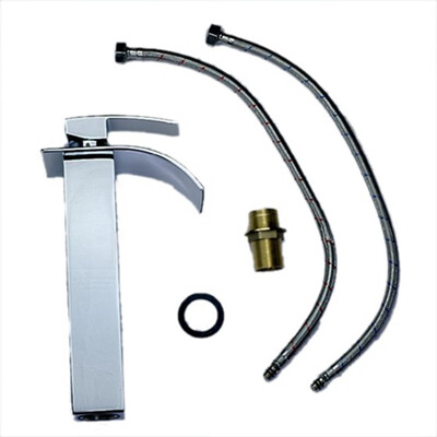 

UpperX Single Handle Waterfall Bathroom Vanity Sink Centerset Lavatory Faucet Tall Chrome
