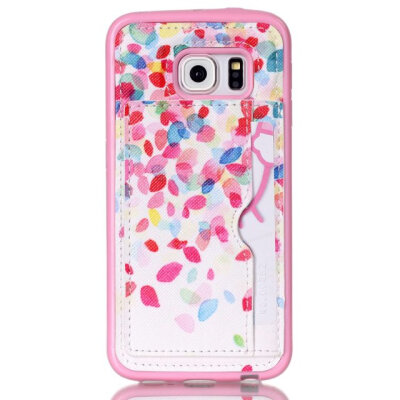 

MITI Case For Samsung S6 Edge Colorful Painting Luxury PU Leather Back Cover For Samsung S6 Edge