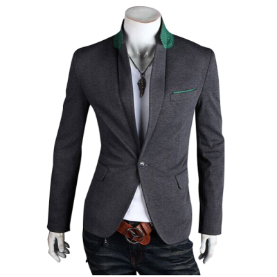 

Zogaa New Korean Men's Suit Slim Coat