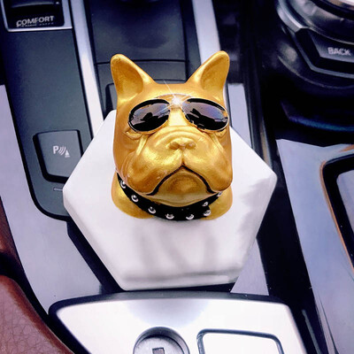 

Creative Bulldog ceramic crafts home car interior porcelian dog decoration animals ornaments