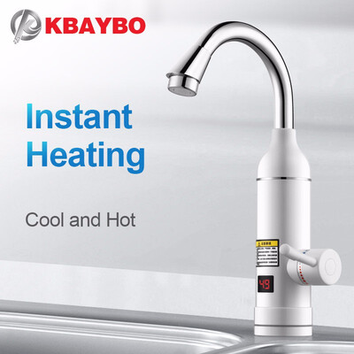 

Hot Water Heater Instant Tankless Electric Faucet Kitchen Instantaneous Heating Tap electric shower Water Heater with LED 220V