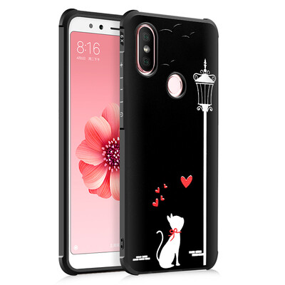 

Goowiiz Fashion Phone Case For Xiaomi Mi 66XA2 Luxury 3D Cute Cartoon Slim Full Soft Silicone Prevent falling
