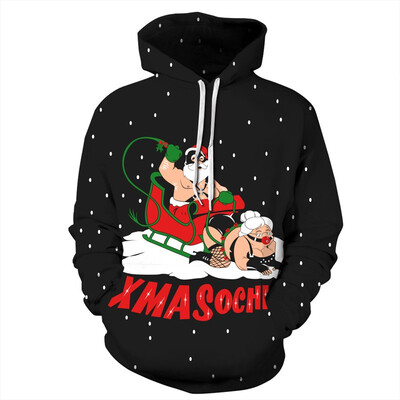 

QYDM0261Mens Hoodie 3D Printed Women Pullover Sweater