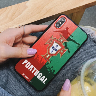 

Portugal Team Badge Phone Cases for Iphone World Cup Brazil Germany Spain Argentina England Iphone Cases