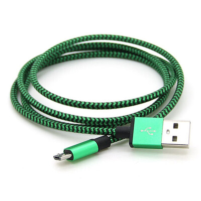 

1M 3Ft Durable Nylon Braided Data Sync Charger Cord for Samsung Galaxy S3 S4 S6 Edge LG HTC Android Phone Fast Charge