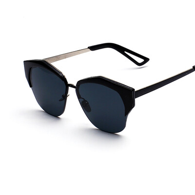 

feidu высокого качества, полу - rimless очки женщин бренда дизайнер зеркальные солнечные очки для женщин oculos де соль feminino