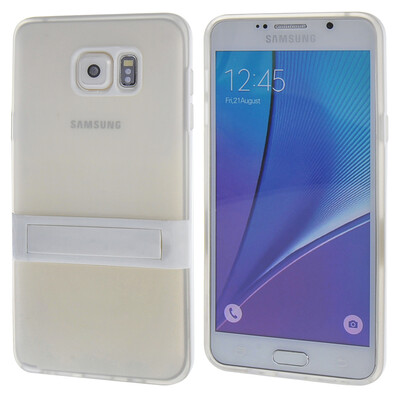 

MOONCASE Samsung Galaxy Note 5 ЧЕХОЛ ДЛЯ Soft Silicone Gel TPU Skin With Bracket Protective Clear 01