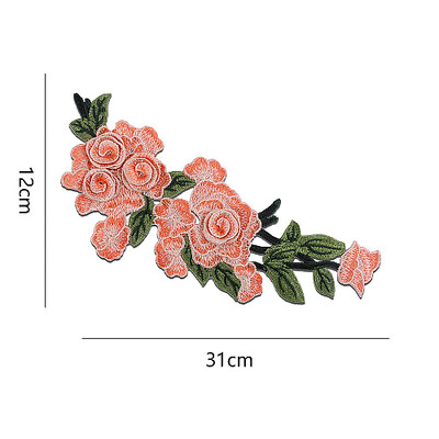 

Sunbling 3d embroidered patch plants flowers clothes patches decals DIY for clothing sewing wedding dress lace applique