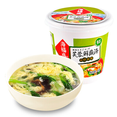 

Haifusheng convenient instant soup Tang Furong fresh vegetable soup FD freeze-dried soup 8g cup