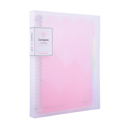 

Coix B5 50 sheets of 26-hole PP loose-leaf notepad notebook soft copy Compra diamond series C7104 Barbie powder