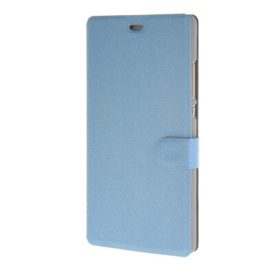 

MOONCASE Matte Skin Flip Leather Wallet Card Slot Stand Back Case Cover for Sony Xperia M4 AQUA Blue