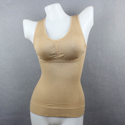 

1PCS Genie Bra Cami Tank Top Women Body Shaper Removable Shaper Underwear Slimming Training Vest Corset OPP Bag