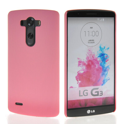 

MOONCASE Hard Rubberized Rubber Coating Devise Back Case Cover for LG G3 Pink