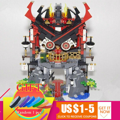 

06078 857pcs Ninja Temple of Resurrection Movie set Compatible With 70643 Model Building Blocks Assemble Toys Bricks lepin