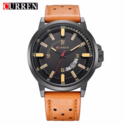

Curren 2017 men watches relogio masculino luxury military wristwatches fashion casual quartzwatch water Resistant calendar 8228
