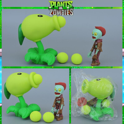 

PVZ Plants Vs Zombies Peashooter PVC Action Figure Model Toy Gifts Toys for Children High Quality Brinquedos Can Launch