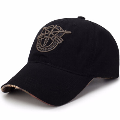 

Street handsome hat visor spring&summer embroidered baseball hat men&women solid color dome cap