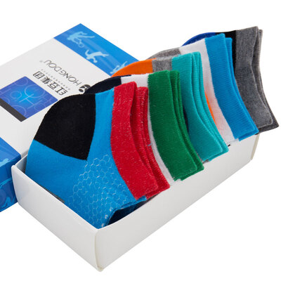 

Red beans hongdou socks 5 double loaded gift box comfortable cotton socks men breathable men&women socks socks 16H024