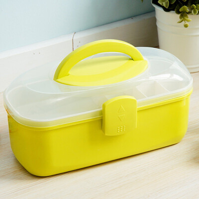

Jingdong supermarket Ou Runzhe drug box baby double cell multi-cell kit with a handle