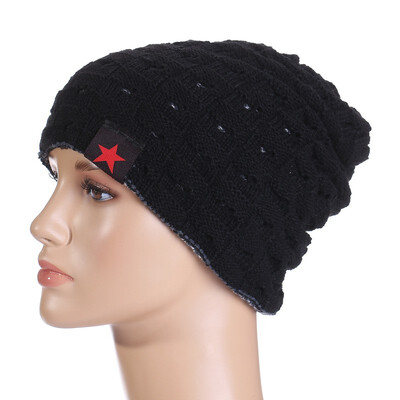 

Women Men Winter Knitted Wool Cap Dual-Side Hip-Hop Skullies&Beanies Hat