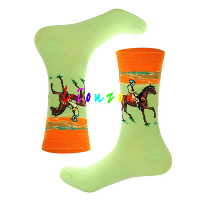 

Autumn Winter Retro Women Plus Personality Art Van Gogh Mural World Famous Painting Male Socks Oil Funny Happy Socks