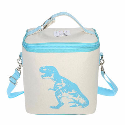 

Esonmus Portable Leakproof Insulated Cooler Lunch Bag Baby Bottle Heat Insulation Tote Bag with Detachable Shoulder Strap--Blue