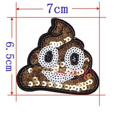 

1Pcs New Cartoon Patches Iron On Embroidered Sequined Patch Flower Applique DIY Sewing Fabric Repair Clothes Patches Stickers