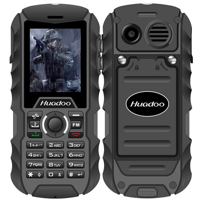 

Original Huadoo H1 Waterproof Phone 2.0" MTK6261A Rugged Dustproof Phone 2000mAh Shockproof Outdoor Phone Multi-language
