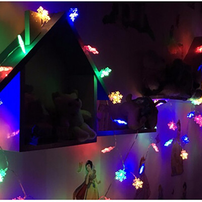 

10M 100Leds 220V Christmas Tree Snow Flakes Led String Fairy Light Xmas Party Home Wedding Garden Garland Christmas Decorations