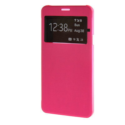

MOONCASE Ultra Slim Leather Pouch Flip прозрачный Back чехол для Cover Samsung Galaxy Note 5 ярко розовый