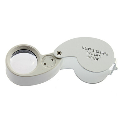 

40X 25mm светодиод POWER КОНТУР ЮВЕЛИР Лупа лупы стекла ПОДСВЕТКА Magnifing