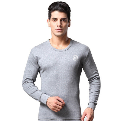 

Seven wolves thermal underwear mens cotton thin section autumn clothes long pants bottom set warm set 98767 light gray