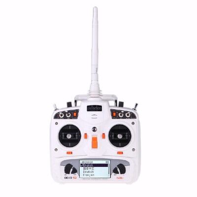 

Walkera DEVO 10 10CH 2KM 24Ghz Telemetry Function RC Transmitter for RC Helicopter Airplane Model 2 RM595 Remote Control Toys