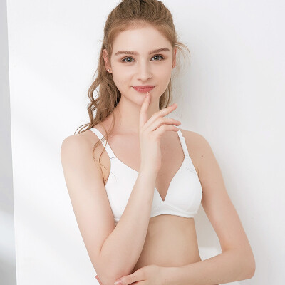 

Ai Lier & Ollola 2 Piece Girl Underwear High School Student Bra Cotton Student No Steel Ring Bra AY1013 2 Pack 75A
