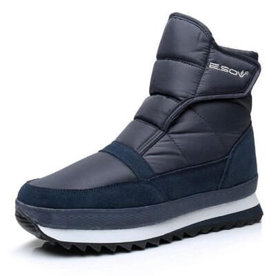 

Men boots 2018 new arrivals warm plush winter shoes fashion waterproof ankle boots non-slip men winter snow boots plus
