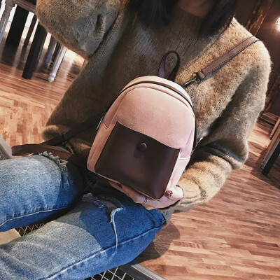 

New Womens Fashion backpack Shoulder Bag 2018 Mini for Teenage Girl Backpack PU Leather Leisure Student Travel Bag