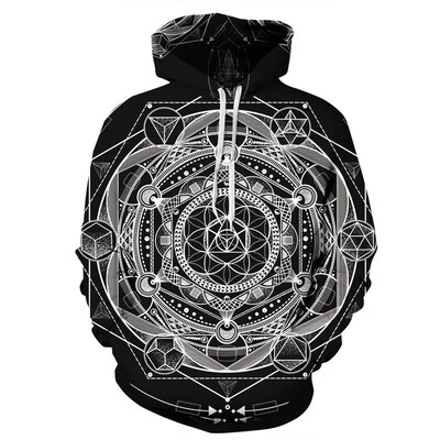

QYDM0287Mens Hoodie 3D Printed Women Pullover Sweater